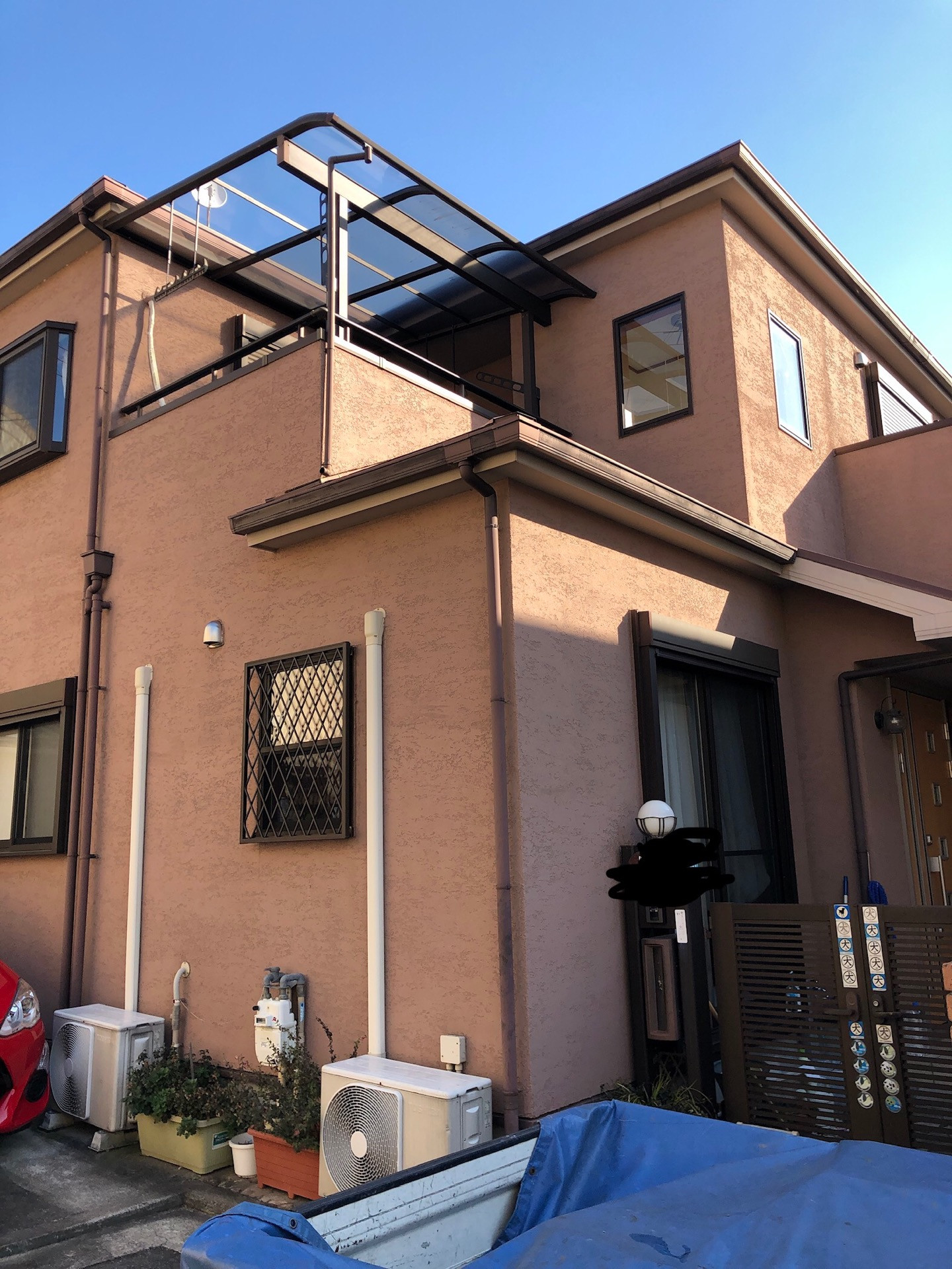 堺市堺区　外壁屋根塗装及びベランダFRP防水